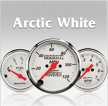 3-3/8 GPS SPEEDOMETER, 0-120 MPH, ARCTIC WHITE