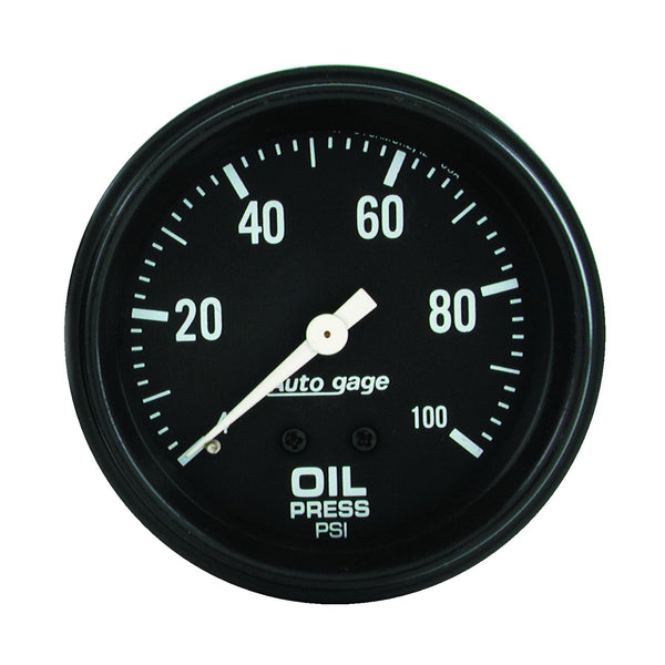 2-5/8 in. OIL PRESSURE 0-100 PSI AUTO GAGE