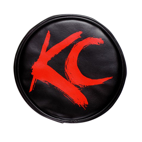 6" Light Cover - Soft Vinyl - Black / Red KC Logo
