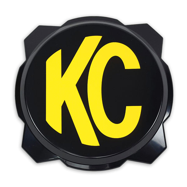 6" Pro6 Gravity Light Cover - Black / Yellow KC Logo