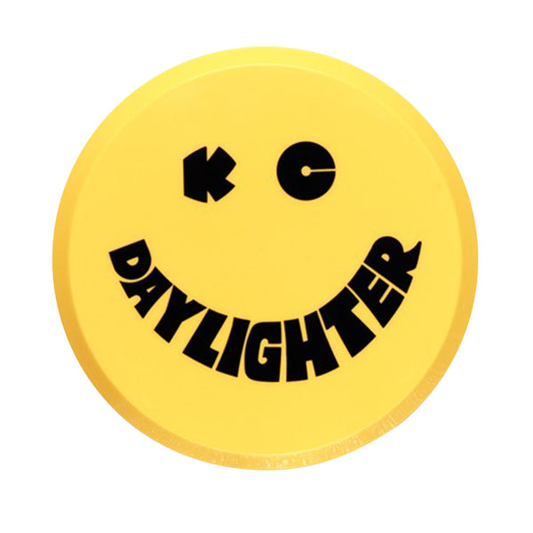 6" Soft Vinyl cover - Round - Pair - Yellow / Black KC Daylighter Logo