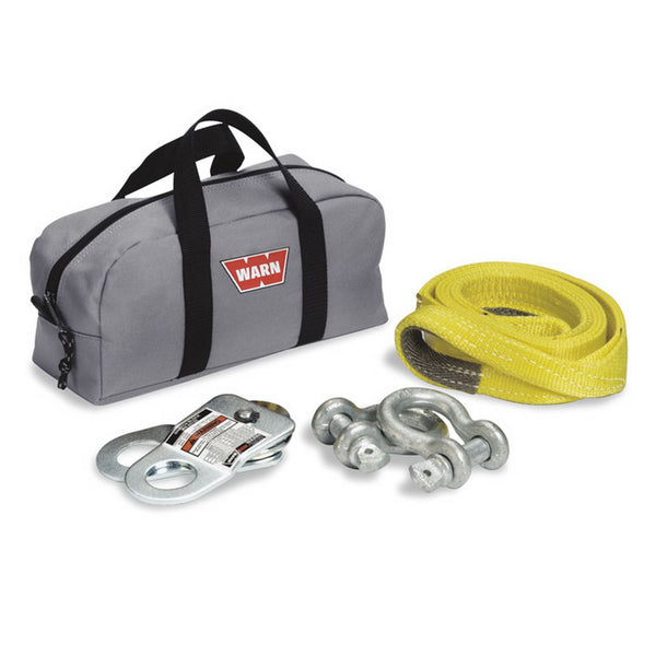 With Two Shackles; Snatch Block; Load Strap and Gear Bag; Gray